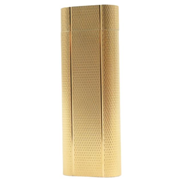 良品●Cartier カルティエ オーバル 総柄 ローラー式 喫煙グッズ ガスライター ゴールド メンズおすすめ◎ 着火確認済み