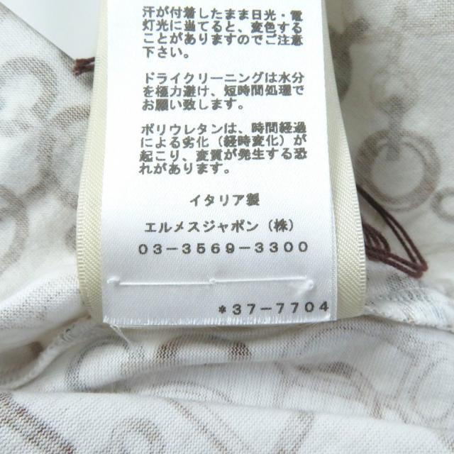 未使用品★HERMES エルメス 2023年製 3H4624DR Do Re Boucles ド・レ・ブックル コットン100％ クルーネック 半袖Ｔシャツ 36 正規品_7