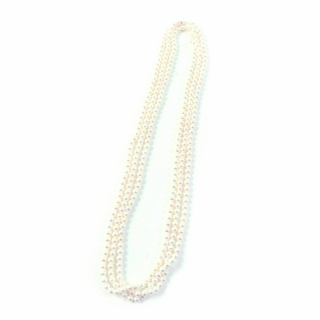 極美品★TIFFANY&Co. ティファニー ジーグフェルド コレクション パール ラップ ネックレス パール SV925 白 95インチ 箱・ケース付の通販はネックレス