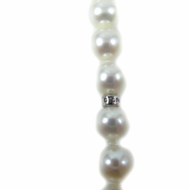 極美品★TIFFANY&Co. ティファニー ジーグフェルド コレクション パール ラップ ネックレス パール SV925 白 95インチ 箱・ケース付の通販は