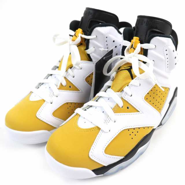 未使用△NIKE ナイキ CT8529-170 AIR JORDAN 6 RETRO エア ジョーダン 6 レトロ レザー ハイカットスニーカー イエローオークル US9 27cm