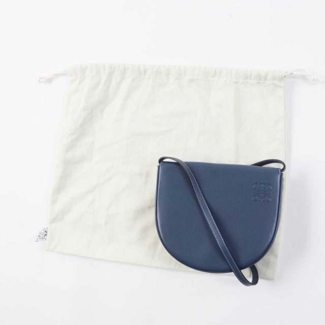 美品◎LOEWE ロエベ アナグラム型押し ヒールポーチ／斜め掛け