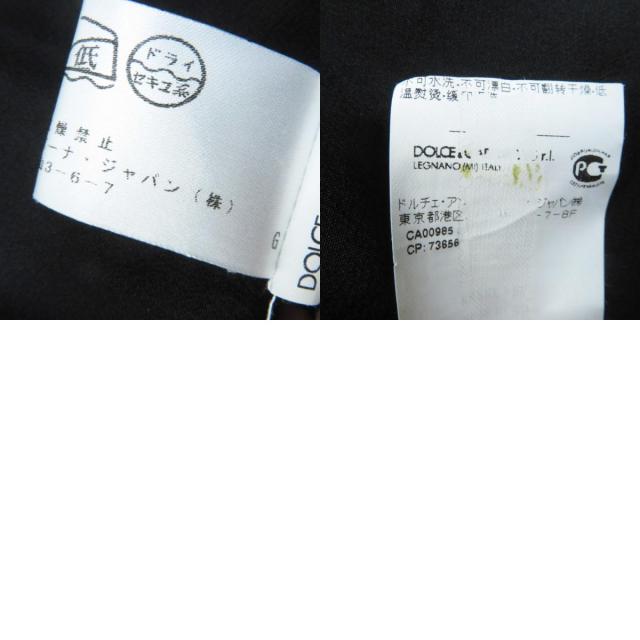 美品◎DOLCE&GABBANA ドルチェ＆ガッバーナ F6X77T／FLMP9-E シルク混 総レース 半袖 ワンピース／ドレス ブラック 36 イタリア製 正規品_9