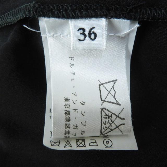美品◎DOLCE&GABBANA ドルチェ＆ガッバーナ F6X77T／FLMP9-E シルク混 総レース 半袖 ワンピース／ドレス ブラック 36 イタリア製 正規品_8