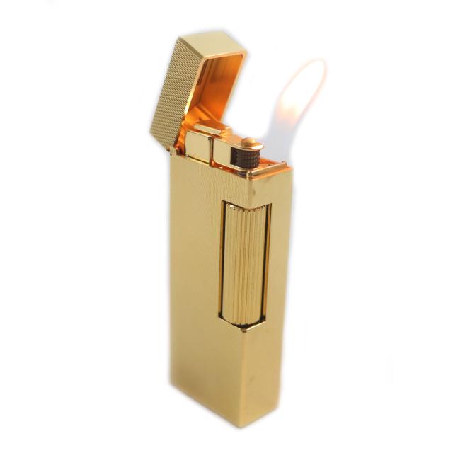 極美品▽Dunhill ダンヒル 現行品 新型 スクエア 総柄 ロゴ刻印