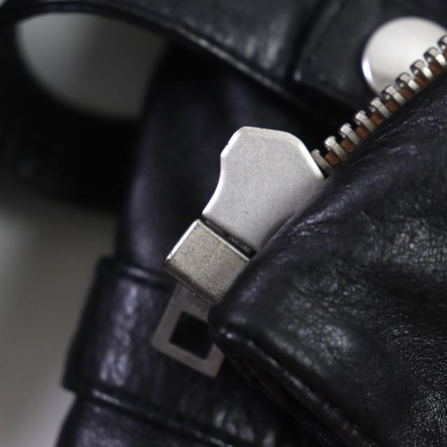 極美品▼CELINE セリーヌ 20SS 2E467297D エディ期 ウォッシュド カーフスキン ライダースジャケット ブラック 48 正規品 メンズ_4