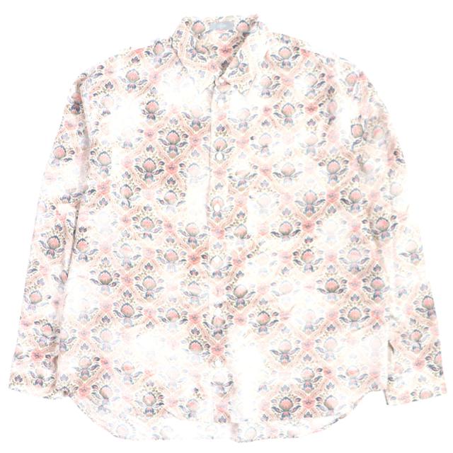 極美品▼DIOR ディオール オム 21SS 183C511A5135 アモアコ・ボアフォ シルク 総柄 ロングスリーブ 長袖シャツ ピンク 43 正規品 メンズ