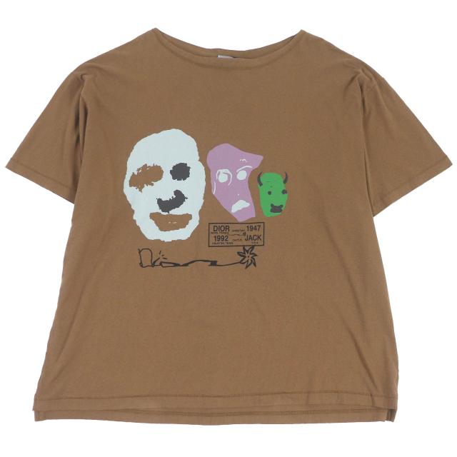 極美品□DIOR ディオール オム 22AW 283J632I0752 カクタスジャック トラヴィス・スコット オーバーサイズ 半袖Ｔシャツ XXXL 正規品