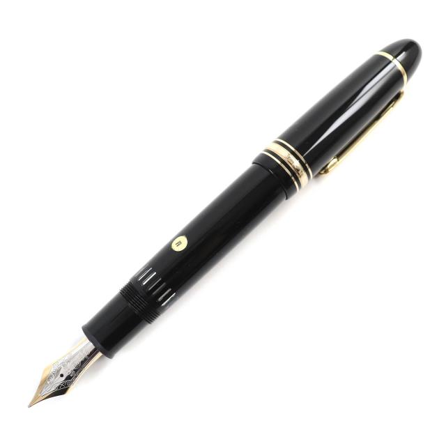 美品△MONTBLANC モンブラン マイスターシュテュック NO.149 ペン先14K Mニブ ホワイトスター 万年筆 ブラック ゴールド ドイツ製 メンズの通販は 40,755円