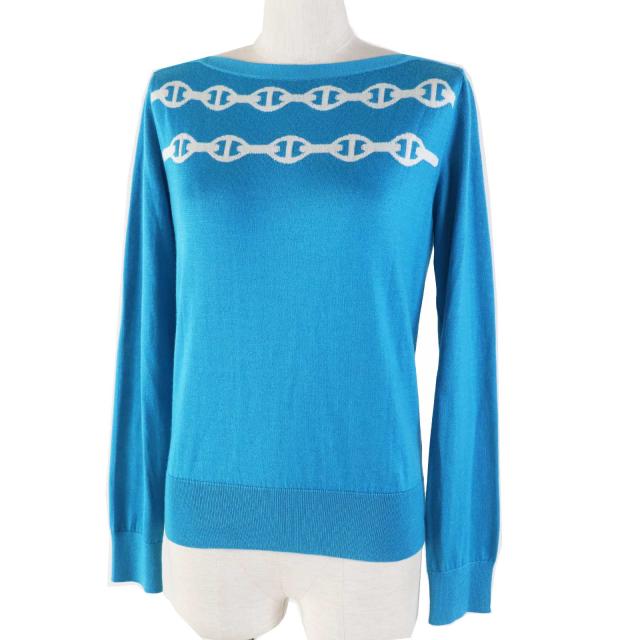 エルメス カーディガン シェーヌダンクル カシミヤ シルク レディース