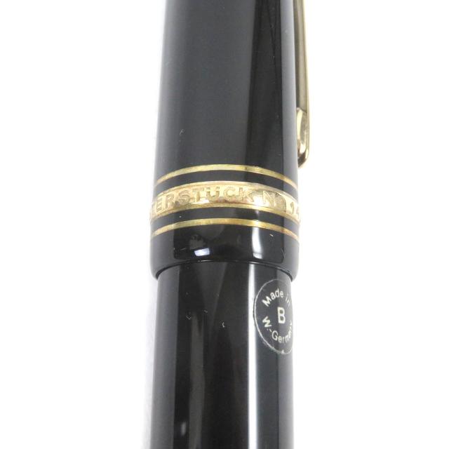 Montblanc 万年筆 14kゴールド ブラック ケース付き Montblanc 万年筆 14kゴールド ブラック ケース付き