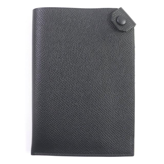 新品・未使用】HERMES エルメス パスポートケース 黒 ブラック