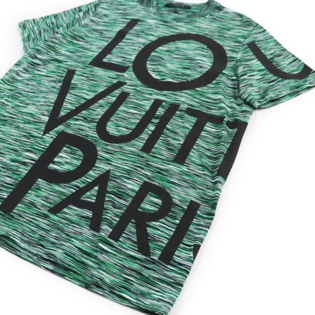 極美品●LOUIS VUITTON ルイヴィトン 2019年製 HGY12W ビッグロゴ ギャラクシープリント ショートスリーブ 半袖Ｔシャツ S 正規品 メンズ_3