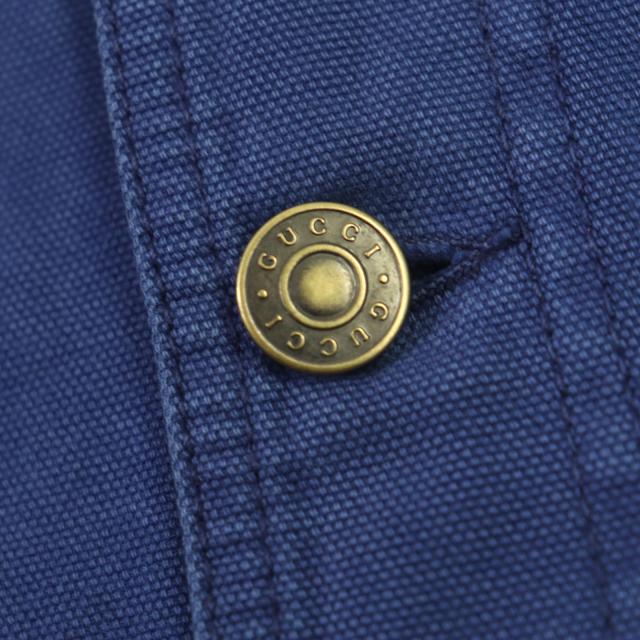 未使用品▼GUCCI グッチ 2022年製 709636 XDB39 襟コーデュロイ 裏GG・チェック柄 中綿入り ブルゾン ジャケット 48 正規品 メンズ_4