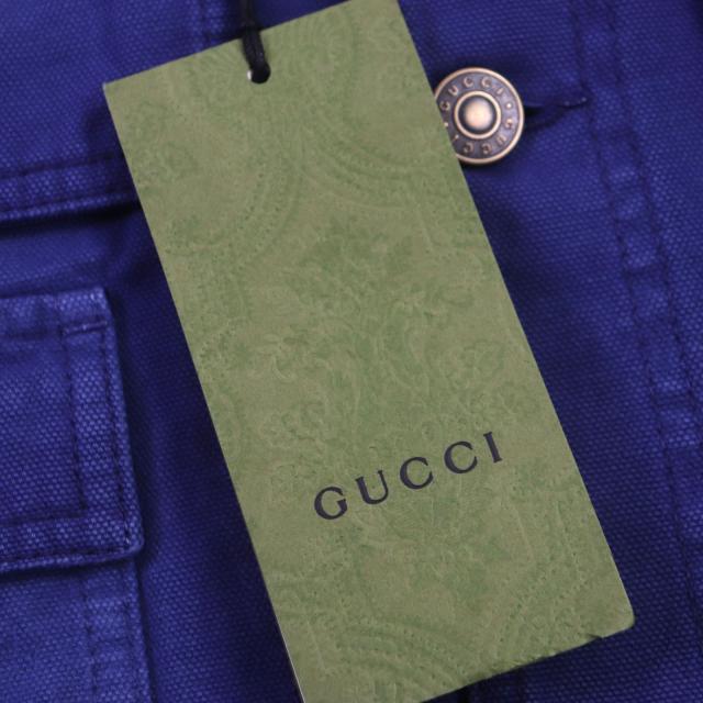 未使用品▼GUCCI グッチ 2022年製 709636 XDB39 襟コーデュロイ 裏GG・チェック柄 中綿入り ブルゾン ジャケット 48 正規品 メンズ_8