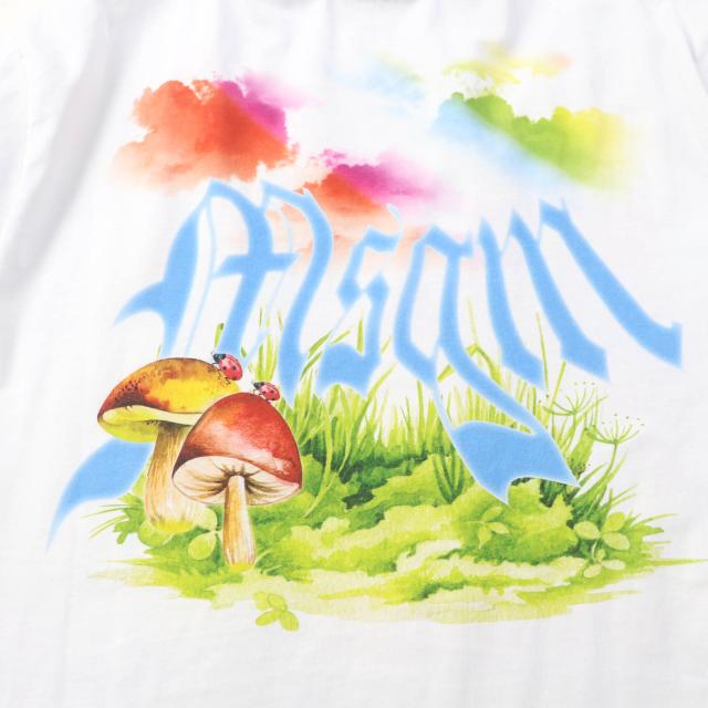 未使用品★MSGM エムエスジーエム 21年製 コットン100％ レインボー キャットプリント クルーネック 半袖Ｔシャツ ホワイト XXS 正規品_5