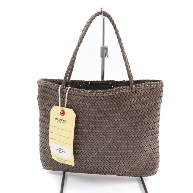 未使用品★DRAGON DIFFUSION ドラゴン ディフュージョン 8098 SOPHIE SMALL メッシュレザー ハンドバッグ GREY 保存袋付き レディースの通販は