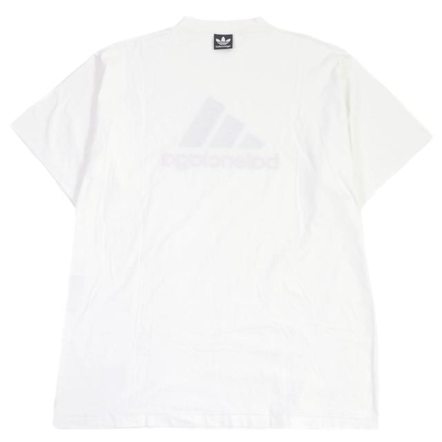 美品□BALENCIAGA バレンシアガ adidas 23SS 731369 パフォーマンスロゴ インサイドアウト オーバーサイズ Ｔシャツ L ドイツ製 正規品_2