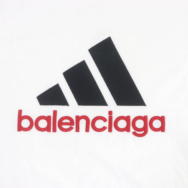 美品□BALENCIAGA バレンシアガ adidas 23SS 731369 パフォーマンスロゴ インサイドアウト オーバーサイズ Ｔシャツ L ドイツ製 正規品_3