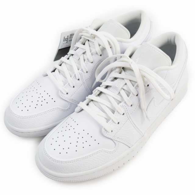 未使用品●NIKE ナイキ 553558-130 Air Jordan 1 Low エアジョーダン 1 ロー レザーローカットスニーカー ホワイト 27.5cm 箱付き メンズの通販は 13,024円