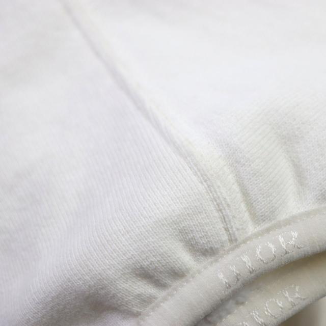 美品▼DIOR ディオール オム 24SS 413J434A0879 ロゴ刺繍 ハーフジップ プルオーバー スウェット ホワイト L イタリア製 正規品 メンズ_9