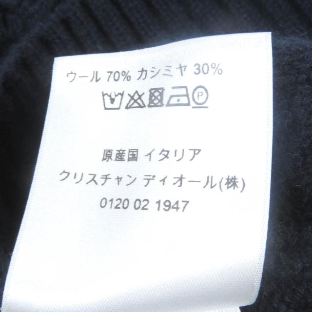 美品□DIOR ディオール オム 20AW 013M607AT074 ウール カシミヤ CDダイヤモンド アーガイル ハイネック 長袖ニット セーター XS 正規品_6