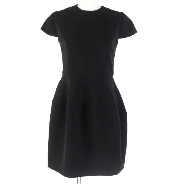 未使用品☆YOKO CHAN ヨーコチャン YED-316-002 半袖 バルーンスカート ドレス ワンピース ブラック 38 日本製 正規品 レディースの通販は 17,963円