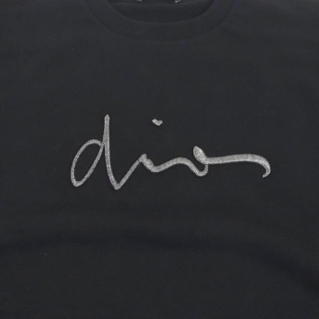 美品□Dior HOMME ディオールオム 23SS 333J666W3664 ロゴエンブロイダリー トレーナー スウェット ブラック S イタリア製 正規品 メンズ トレーナー・スウェット