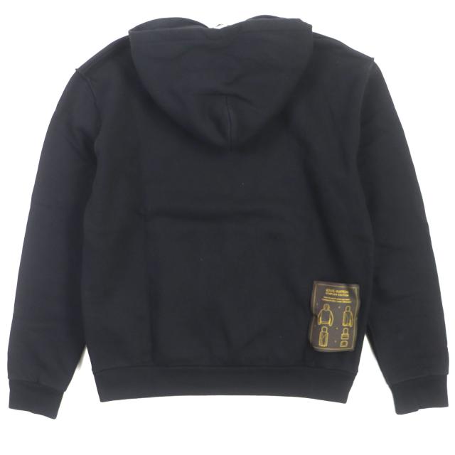 美品▼LOUIS VUITTON ルイヴィトン 20AW ステープルズ エディション インサイドアウト プルオーバー パーカー ブラック M 正規品 メンズ_2