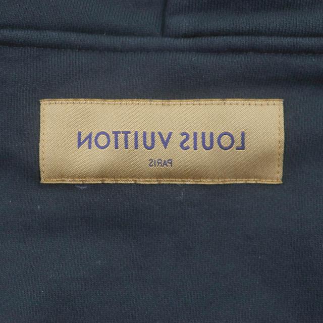 美品▼LOUIS VUITTON ルイヴィトン 20AW ステープルズ エディション インサイドアウト プルオーバー パーカー ブラック M 正規品 メンズ_4
