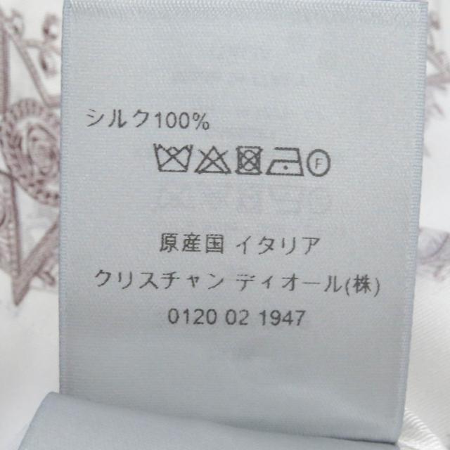 極美品□DIOR ディオール オム 243C556A5649 シルク100％ CD エトワール 総柄 半袖シャツ ホワイト系 39 イタリア製 正規品 メンズ_6