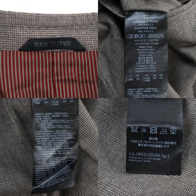 美品○GIORGIO ARMANI ジョルジオアルマーニ 2022年製 カシミヤ96