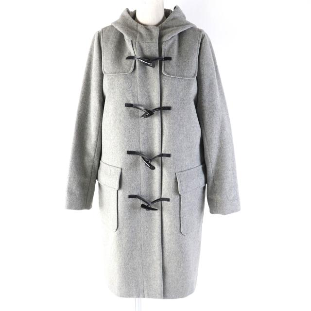 美品✨【セオリーリュクス】ダウン、フェザーライナー /ロングコート　グレー セオリーリュクス】ダウンフェザーライナーウールロングコートグレー