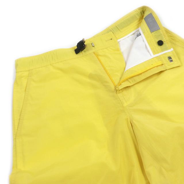 極美品□DIOR ディオール オム 22SS 293C179A4717 バックル付き バミューダパンツ ショートパンツ イエロー 46 イタリア製 正規品 メンズ_2
