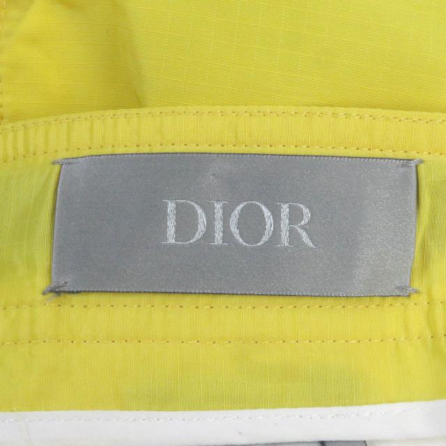 極美品□DIOR ディオール オム 22SS 293C179A4717 バックル付き バミューダパンツ ショートパンツ イエロー 46 イタリア製 正規品 メンズ_5