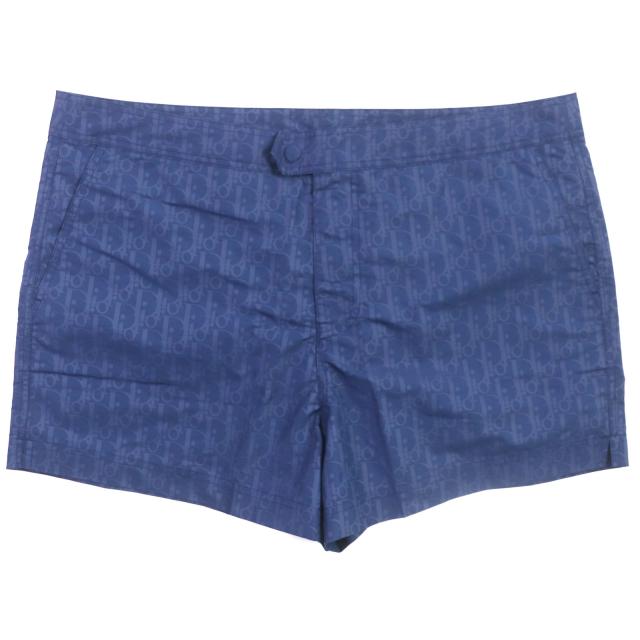 未使用品▼DIOR ディオール オム 293B102AB041 オブリーク ショートスイムショーツ ショートパンツ ネイビー XL 保存袋付 正規品 メンズの通販は 42,900円