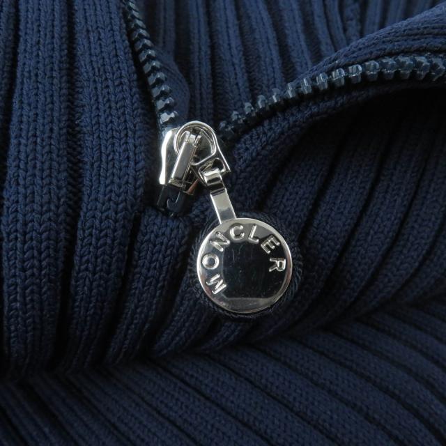 未使用品★MONCLER モンクレール TUTA クルーネック ノースリーブ リブニット ジャンプスーツ ネイビー M イタリア製 レディース_5