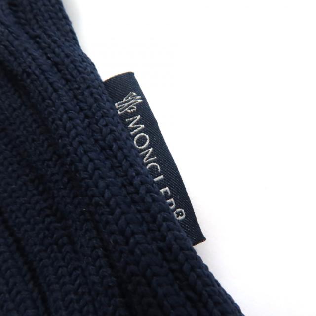 未使用品★MONCLER モンクレール TUTA クルーネック ノースリーブ リブニット ジャンプスーツ ネイビー M イタリア製 レディース_6