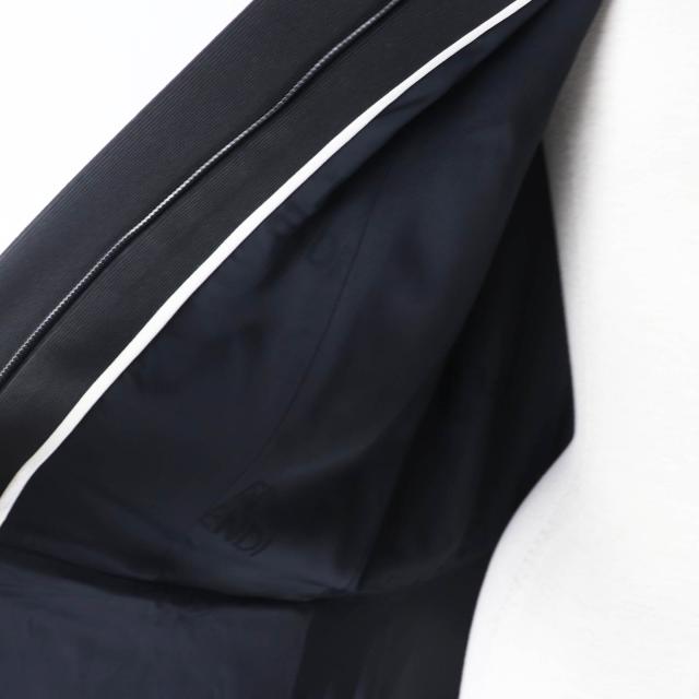 極美品◎FENDI フェンディ 2019年製 FF8679 袖口ミンク ハーフジップ 比翼 ロングコート ブラック 38 ハンガー・ガーメント付き 正規品_4