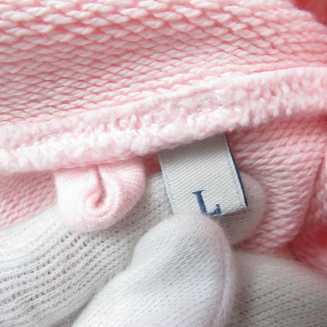 美品☆MONCLER モンクレール 2023年製 HOODIE コットン100％ ロゴワッペン・ロゴ刺繍入り パーカー ピンク L 正規品 レディース 美品☆MONCLER モンクレール 2023年製 HOODIE コットン100％ ロゴ