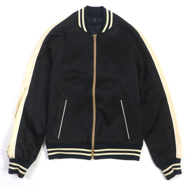 美品▼Dior HOMME ディオールオム ヴィンテージ 2006年エディ期 ジップアップ スーベニアジャケット ブラック 46 伊製 正規品 メンズの通販は