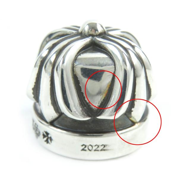 美品△CHROME HEARTS クロムハーツ 2022年 クリスマスノベルティ TOOTH PASTE CAP 歯磨き粉キャップ SV925 シルバー 重量29g メンズの通販は