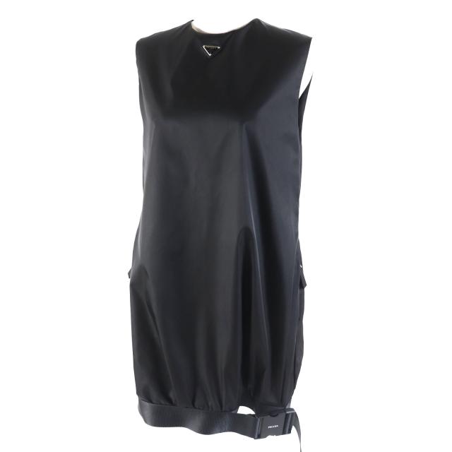 プラダ PRADA ワンピース シャツワンピース RE-NYLON ロゴ 半袖