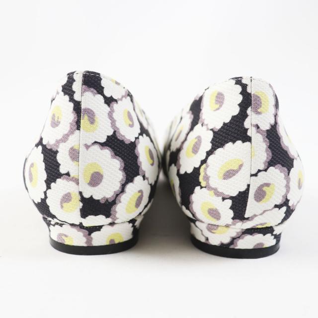 未使用品◎MANOLO BLAHNIK マノロブラニク 19SS HANGTSTFLAT ハンギシフラット フローラル柄 パンプス マルチ 37.5 箱 正規品_2