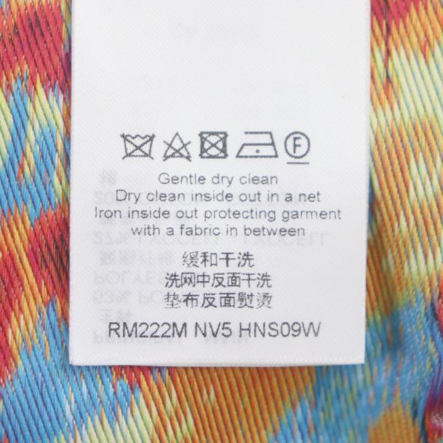 未使用品▼LOUIS VUITTON ルイヴィトン 2022年製 HNS09W LVグラフィティ スタンドカラー 長袖シャツ クリーム マルチ S 正規品 メンズ_7