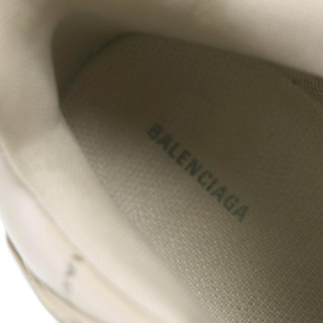 未使用品▼BALENCIAGA バレンシアガ 536737 TRIPLE S トリプルエス ロゴ総柄 刺繍入り レザー スニーカー ブラウン 43 (28.5cm) メンズ
