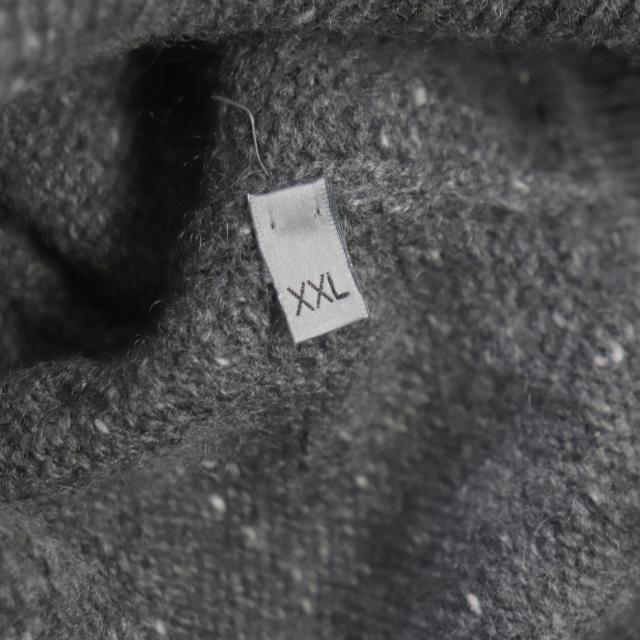 極美品▼DIOR ディオール オム 22AW 243M830AT449 カシミヤ100% ロゴ刺繍 オーバーサイズ ニット 長袖ポロシャツ XXL 正規品 メンズ