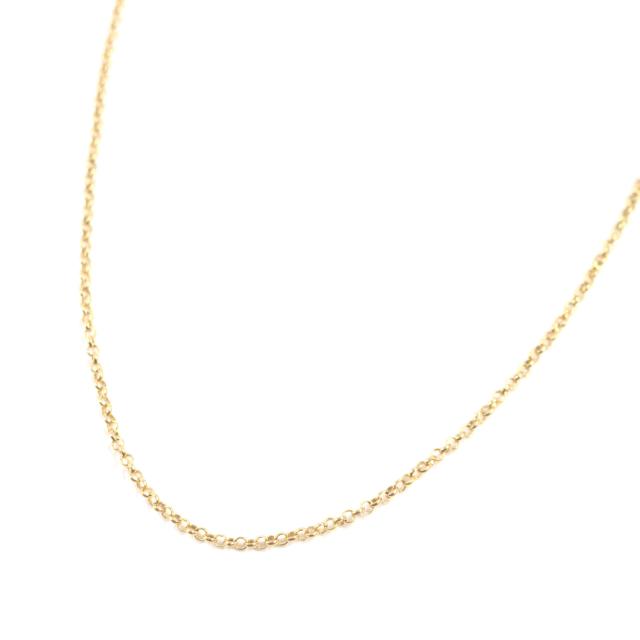 美品▼CHROME HEARTS クロムハーツ ロールチェーン ネックレス 22K ゴールド 箱・保存袋付き 重量8.8g メンズの通販は 267,300円