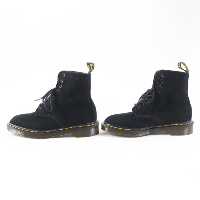 極美品◎Dr.Martens ドクターマーチン ×UNDERCOVER アンダーカバー THE 1460 REMASTERED 8 EYE BOOT コーデュロイ ショートブーツ 黒 4_2