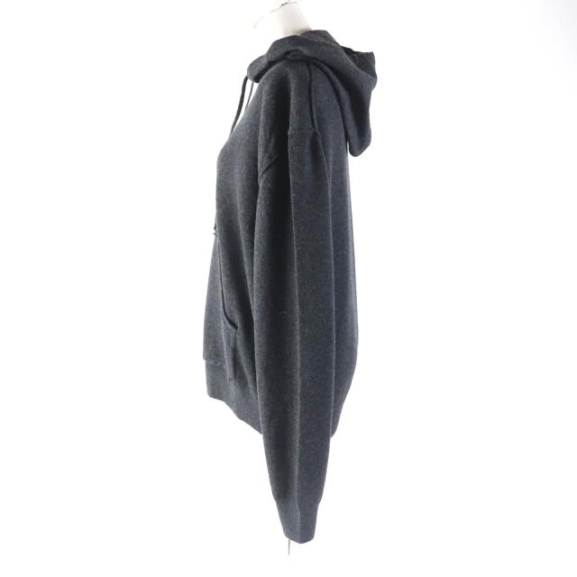 未使用品★Maison Margiela メゾンマルジェラ 24SS S51GU0132 カシミヤ混 クラッシュ加工 ニットプルオーバー パーカー ぐれー S 正規品_1
